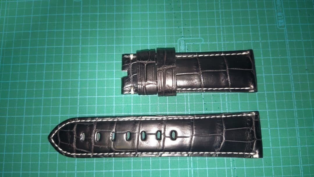 パネライ ルミノール 尾錠用 ブラック 24mm-22mm