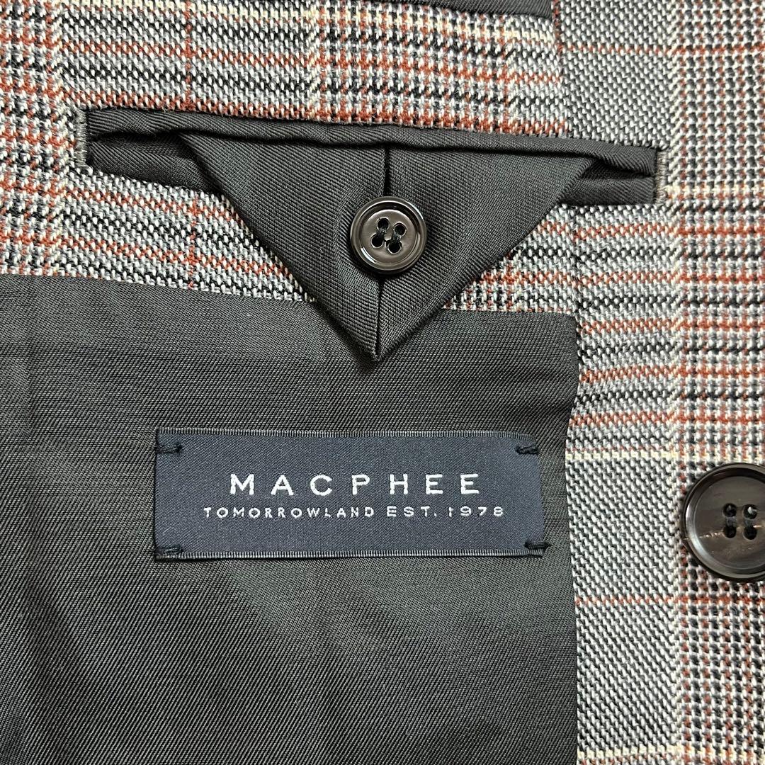 極美品 MACPHEE ダブルブレスト テーラード ジャケット チェック