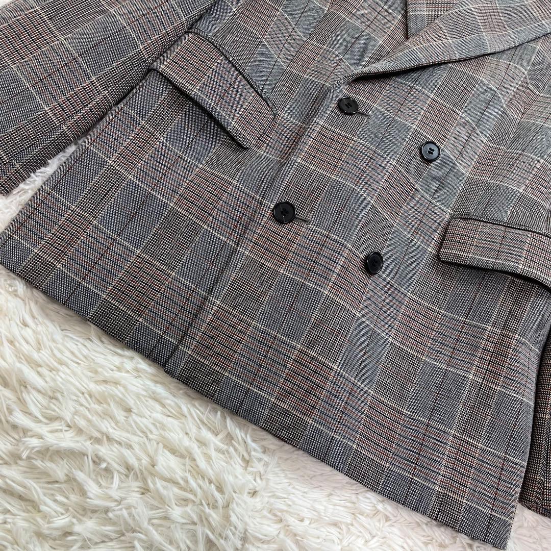 極美品 MACPHEE ダブルブレスト テーラード ジャケット チェック