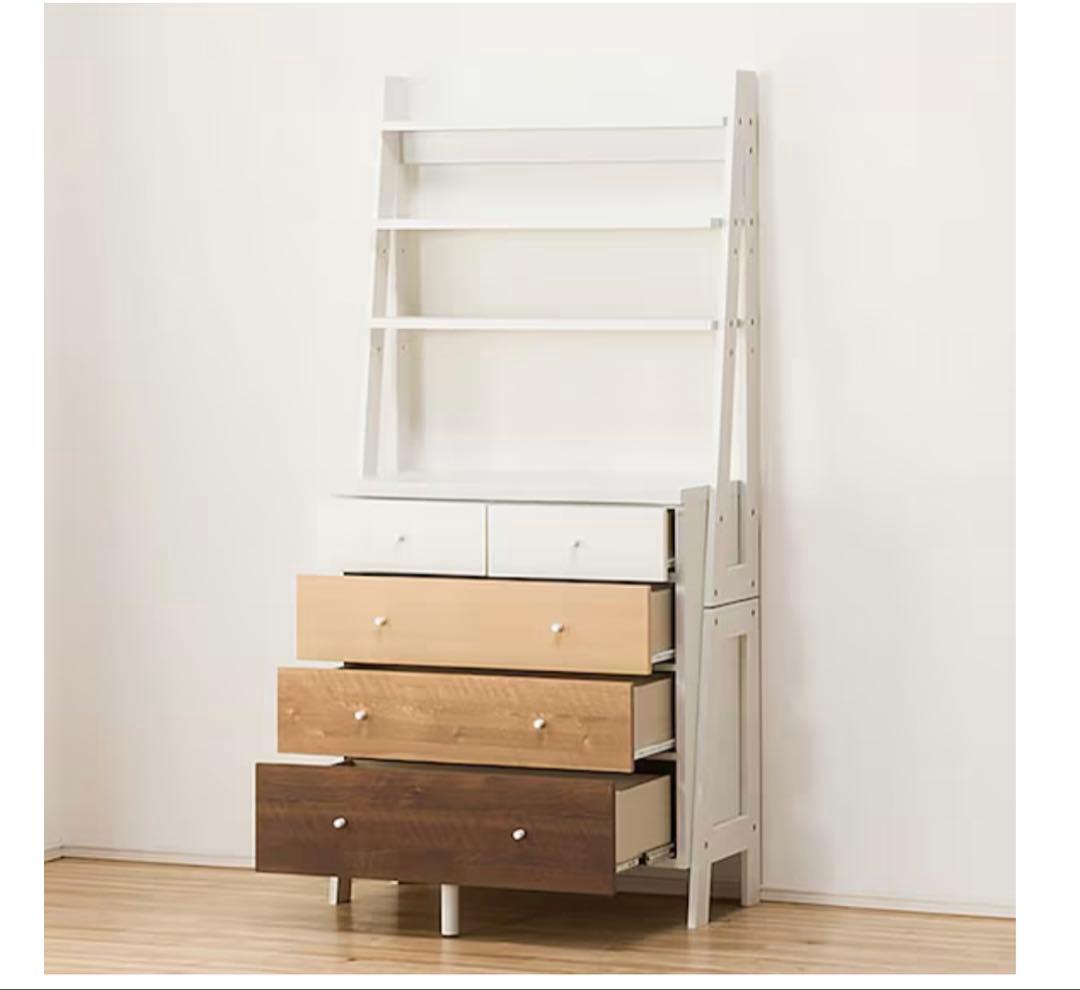 とももん様　【送料込】 木製キャビネット ホワイト・ブラウン 収納