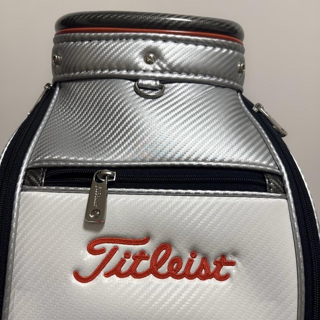 【週末セール】Titleist キャディバッグ ブラック/シルバー/オレンジ