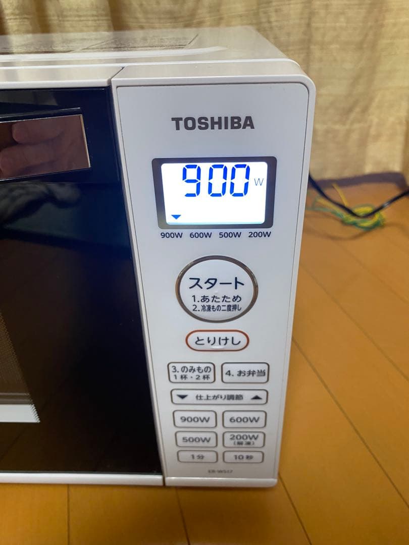 極美品TOSHIBA 電子レンジ ER-WS17 2022年製 東芝 取説付き