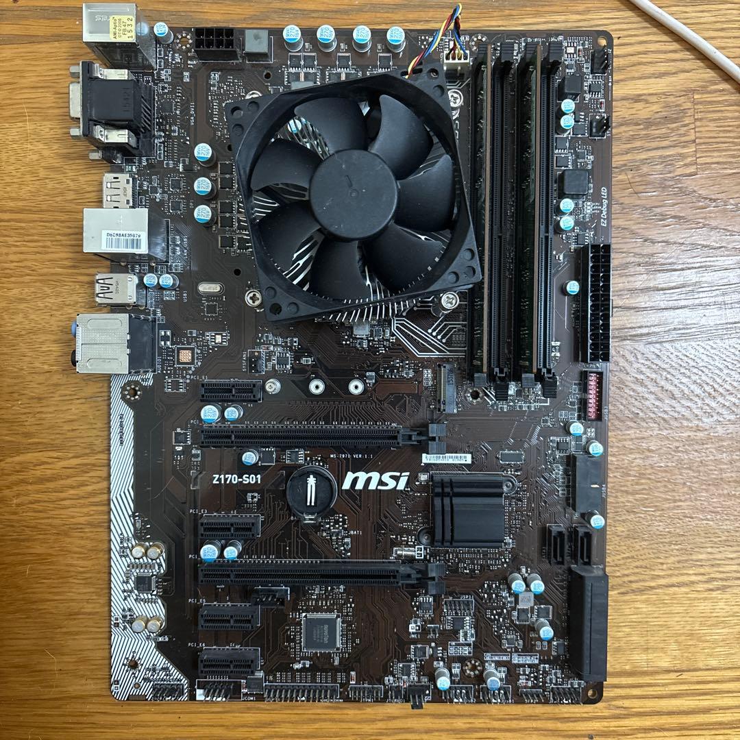 z170-s01 i3-6100 gtx970 電源 ddr4メモリセット