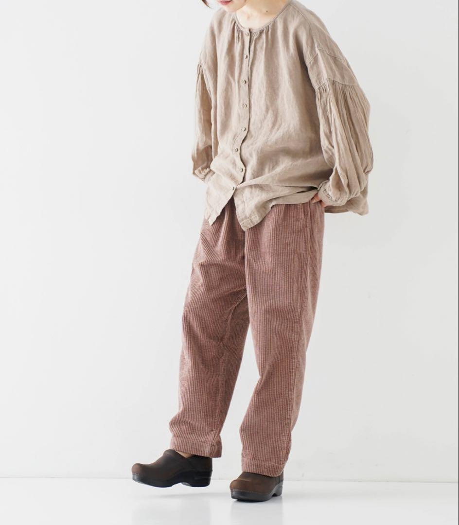 ネストローブ It's ME カラーコーデュロイパンツ ティー nestRobe