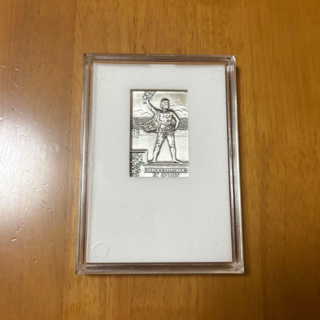 純銀 約82.3g 1900年 パリオリンピックメダル ケース付き第二回パリ大会