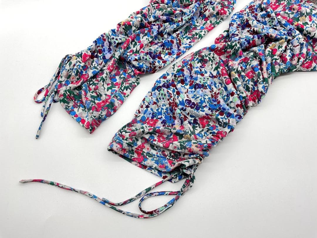 【未使用品】ISABEL MARANT 総柄裾ドレープイージーパンツ　M