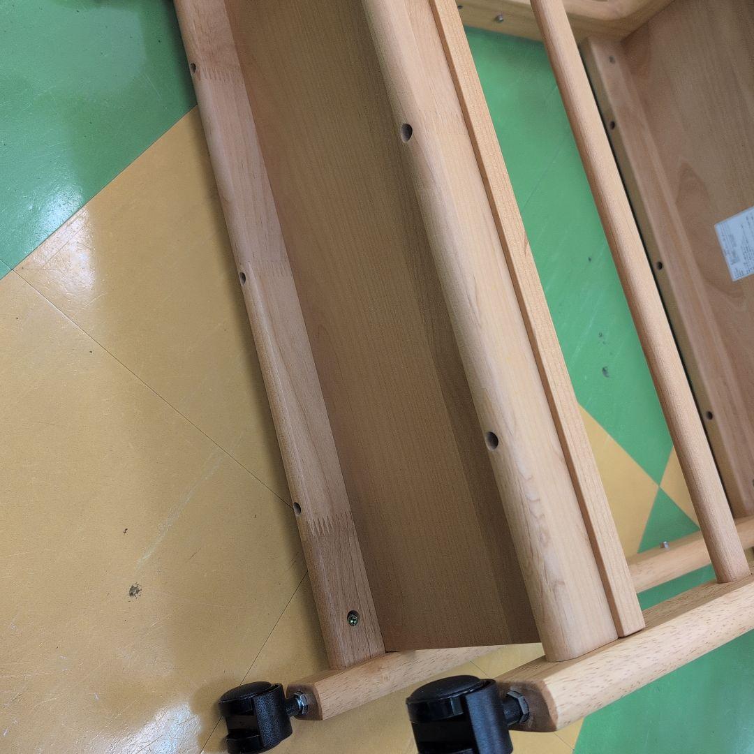 604 木製 3段キッチンワゴン キャスター付き