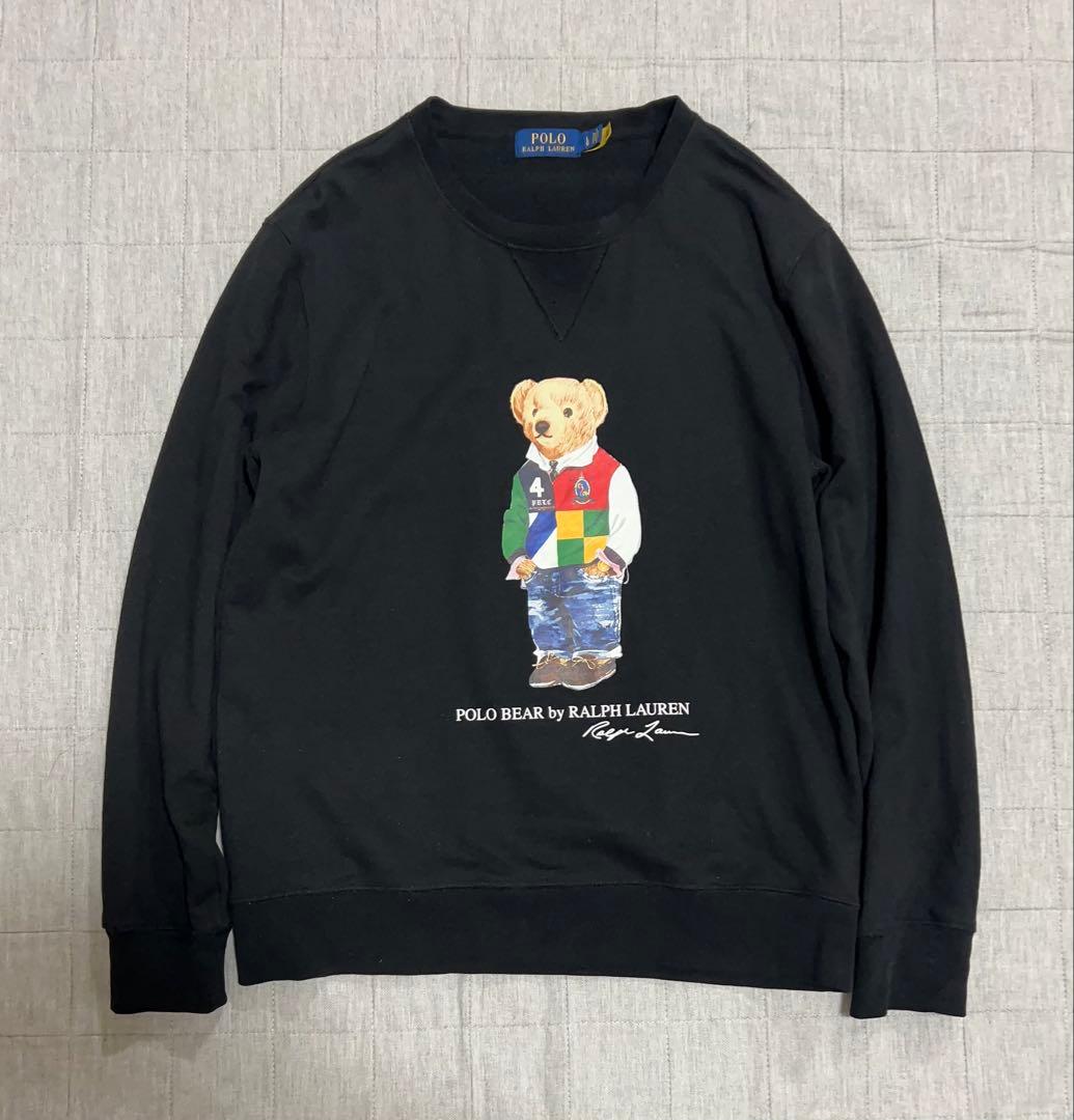 Polo Ralph Lauren スウェット ポロベア ブラック L