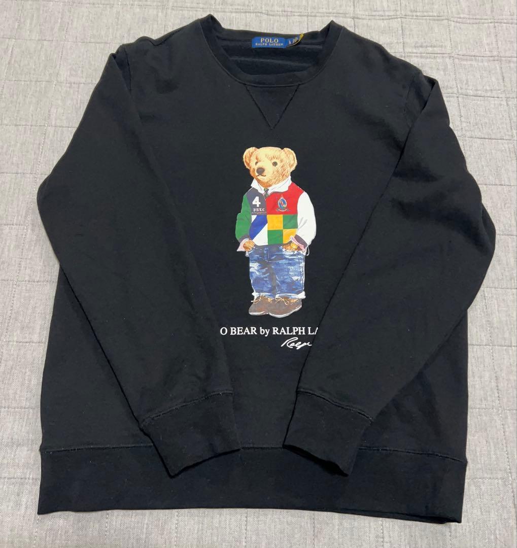 Polo Ralph Lauren スウェット ポロベア ブラック L