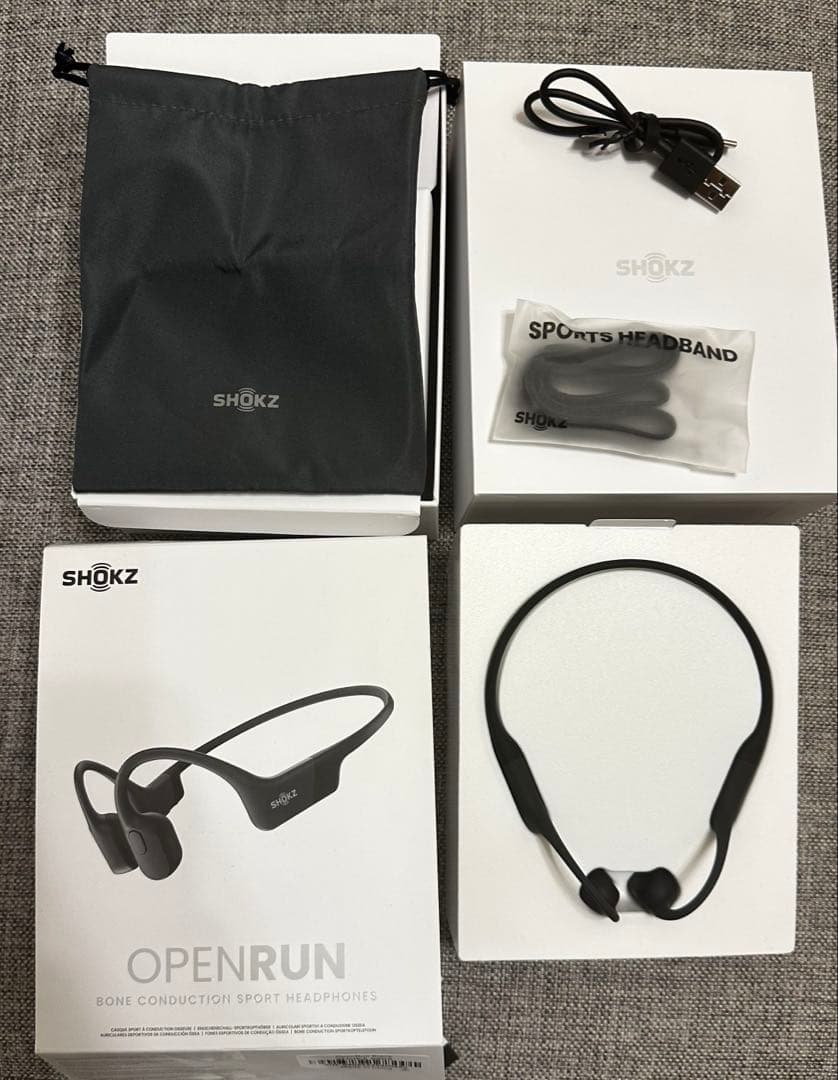 Shokz (ショックス) OpenRun 骨伝導イヤホン