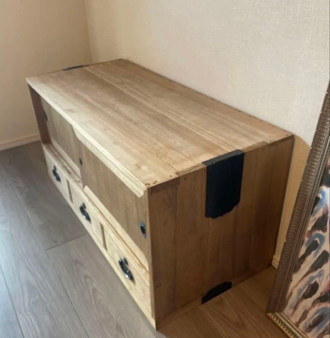 38)桐箪笥　アンティーク　チェスト　テレビ台　おもちゃ箱　和箪笥　着物