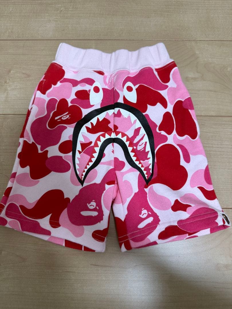 BAPE KIDS 半ズボン 90サイズ ピンク迷彩