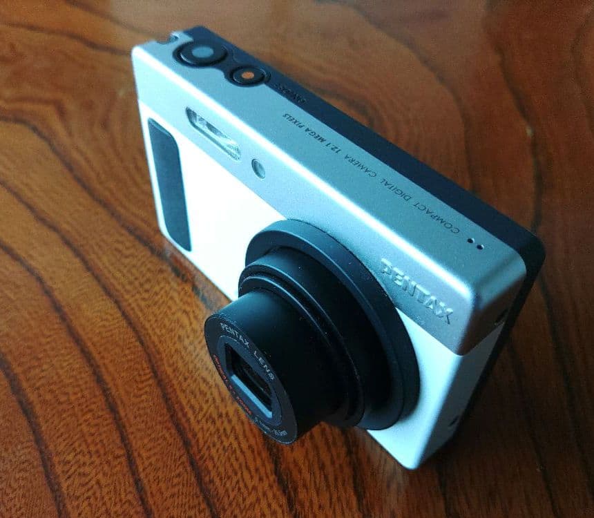 【美品】PENTAX optio H90 ホワイト シルバー