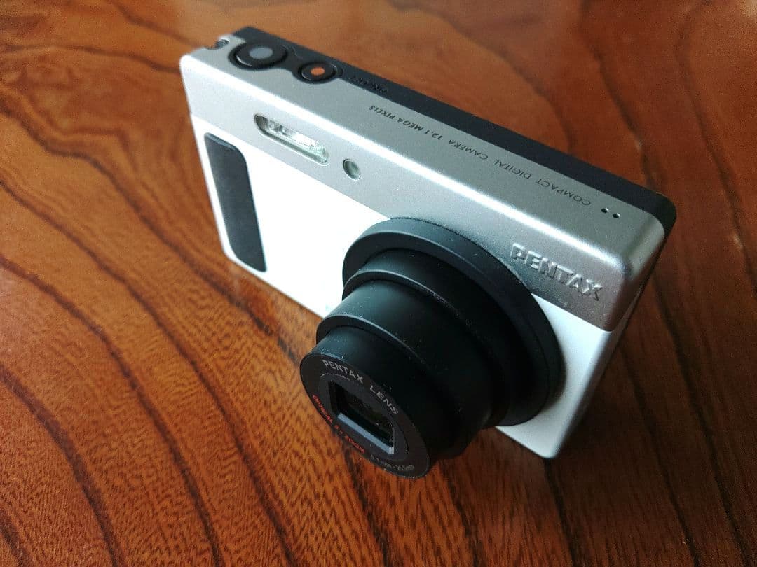 【美品】PENTAX optio H90 ホワイト シルバー