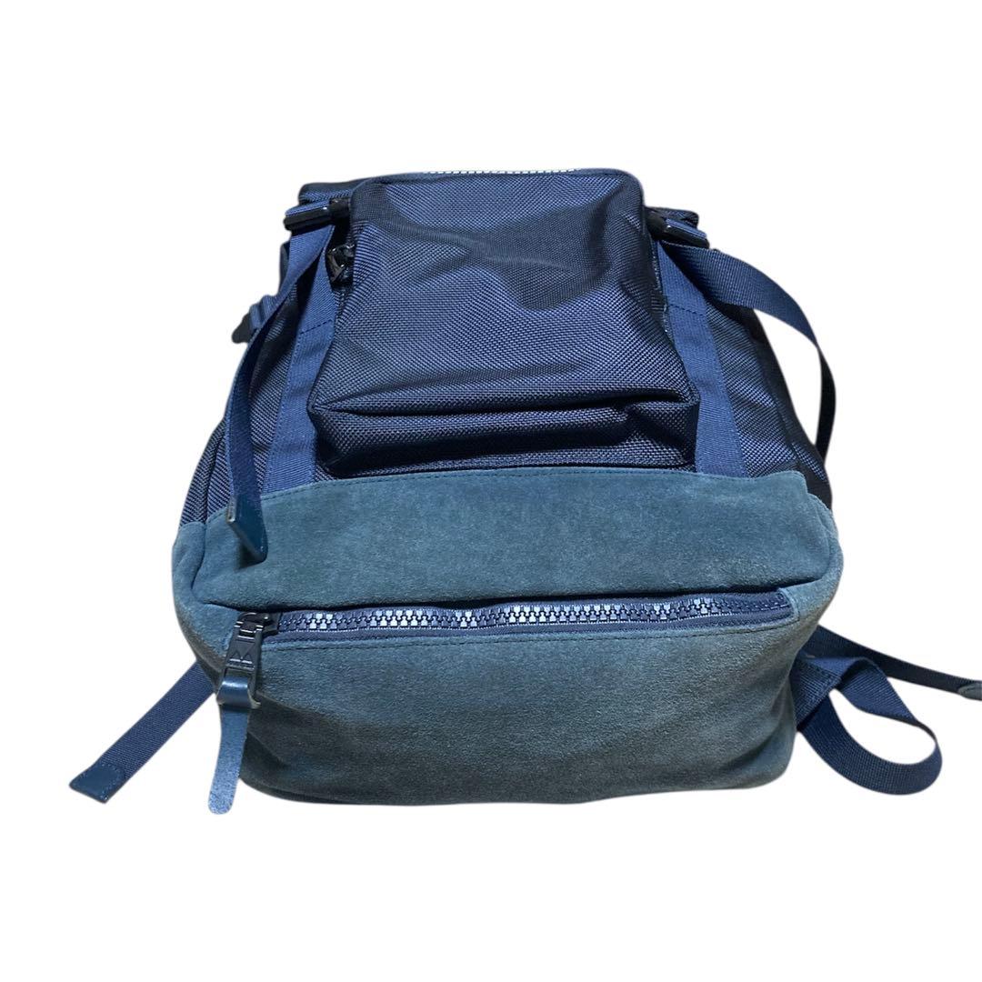 MAKAVELIC MONARCA リュック　ネイビー　スウェード　防水カバー