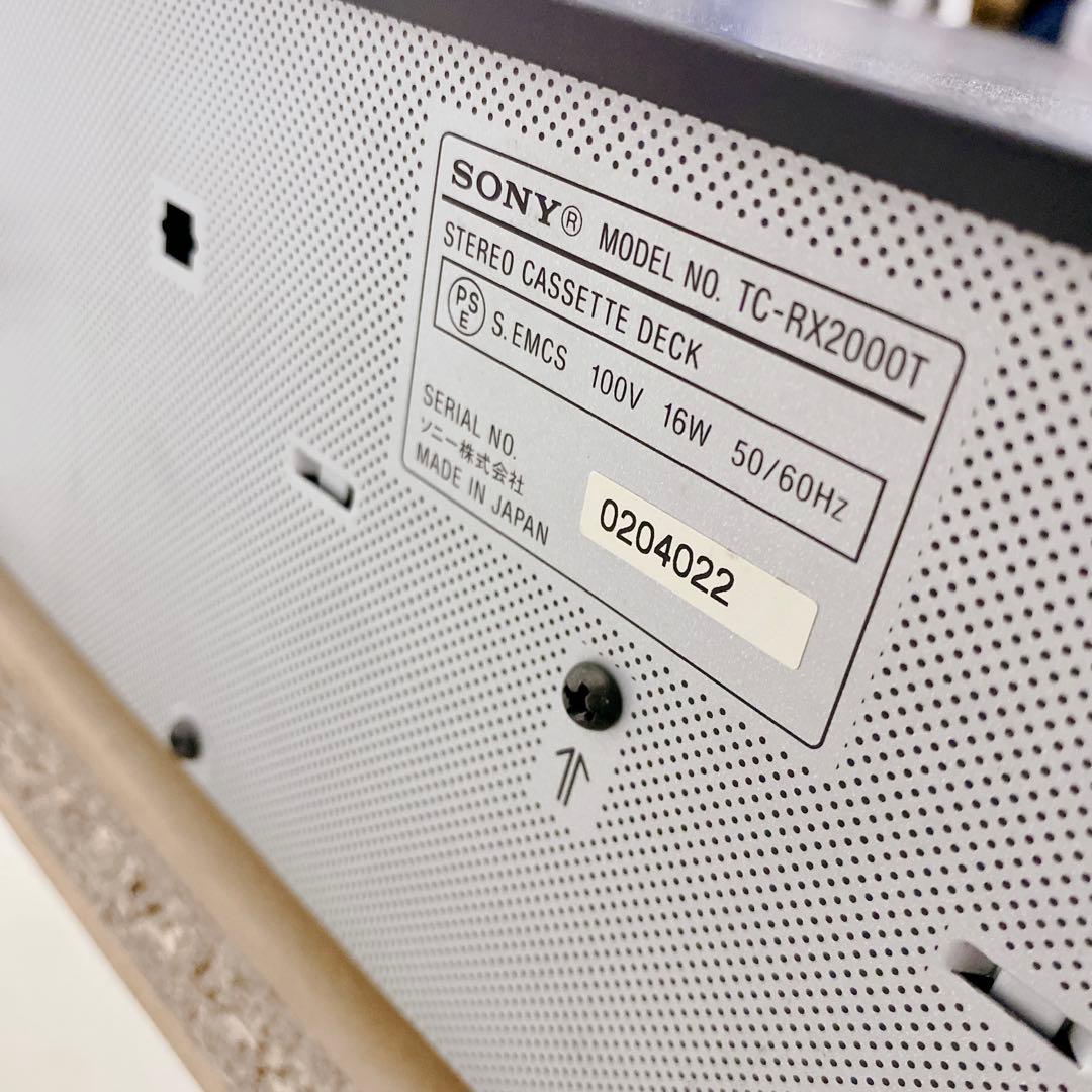 【希少】 SONY TC-RX2000T 3スピード シングルカセットデッキ