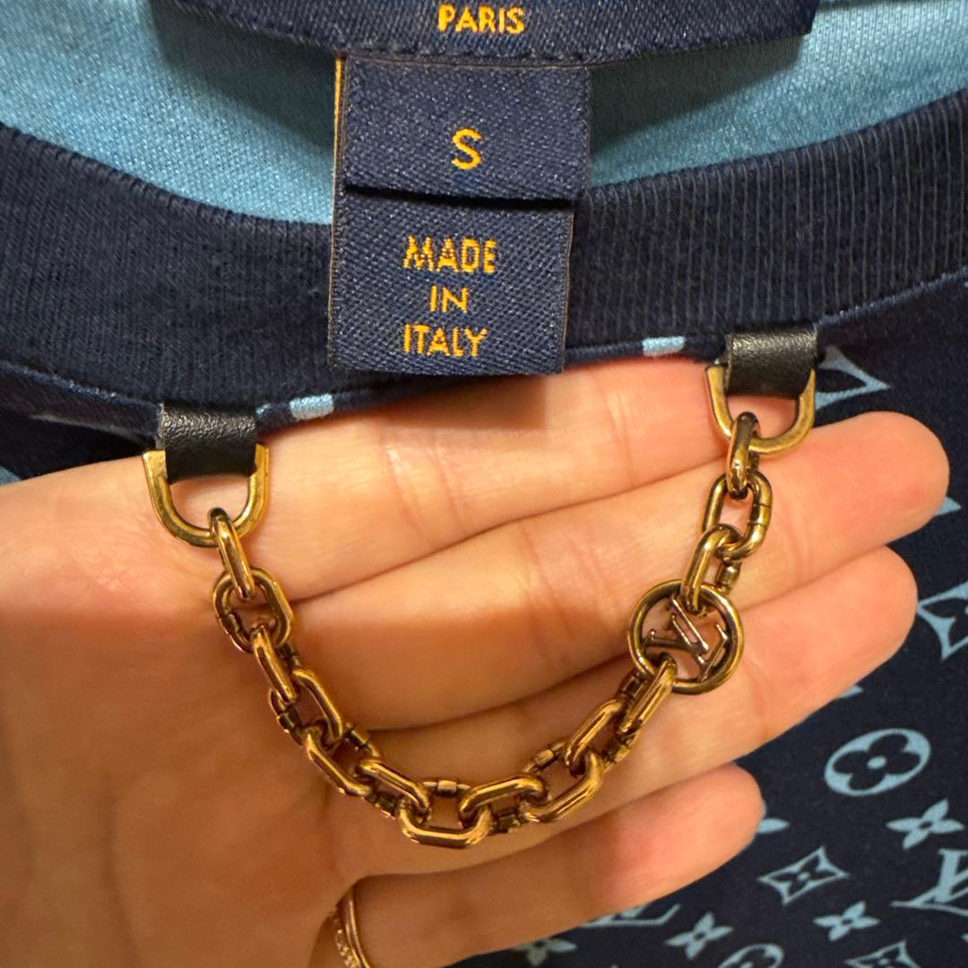 LOUIS VUITTON ロゴプリント Tシャツ S