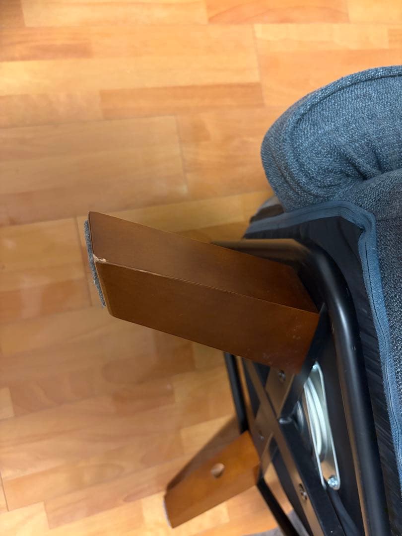 腰の神様がくれた中座椅子 明光ホームテック 座椅子生活 リクライニング ブルー