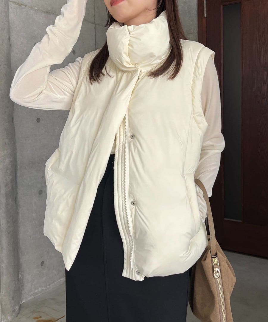 新品　CAPRICIEUX LE'MAGE 2WAY中綿パフジャケット　ベスト