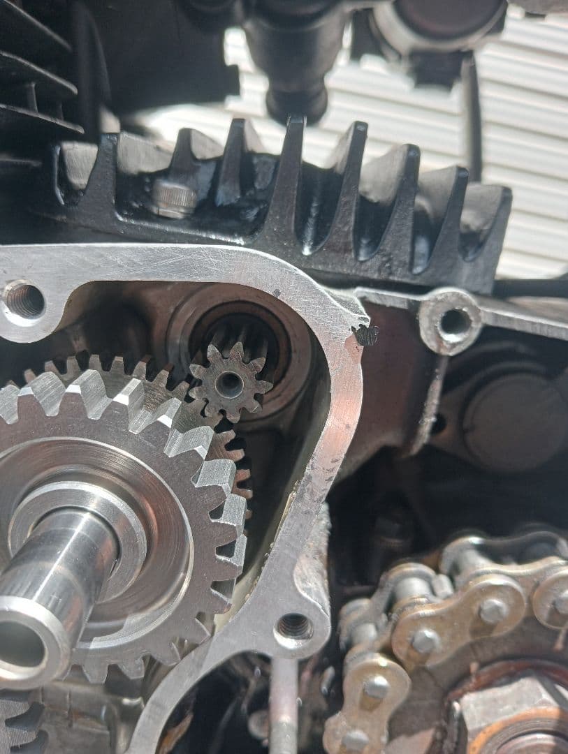 GS400セルモーターアイドルギヤ