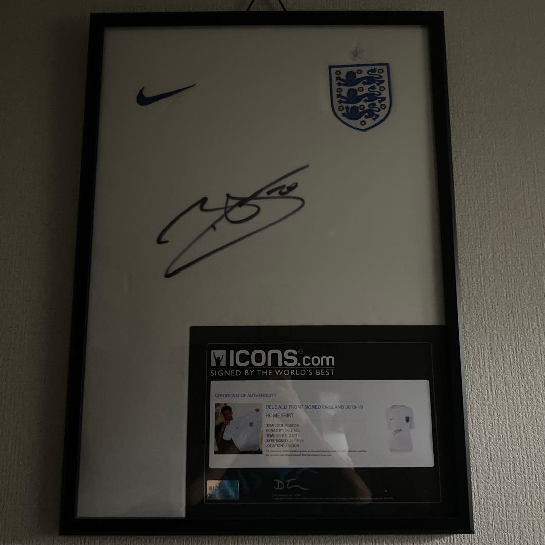 と*ん様 【証明書付き・直筆サイン入りユニフォーム】イングランド代表 デレアリ