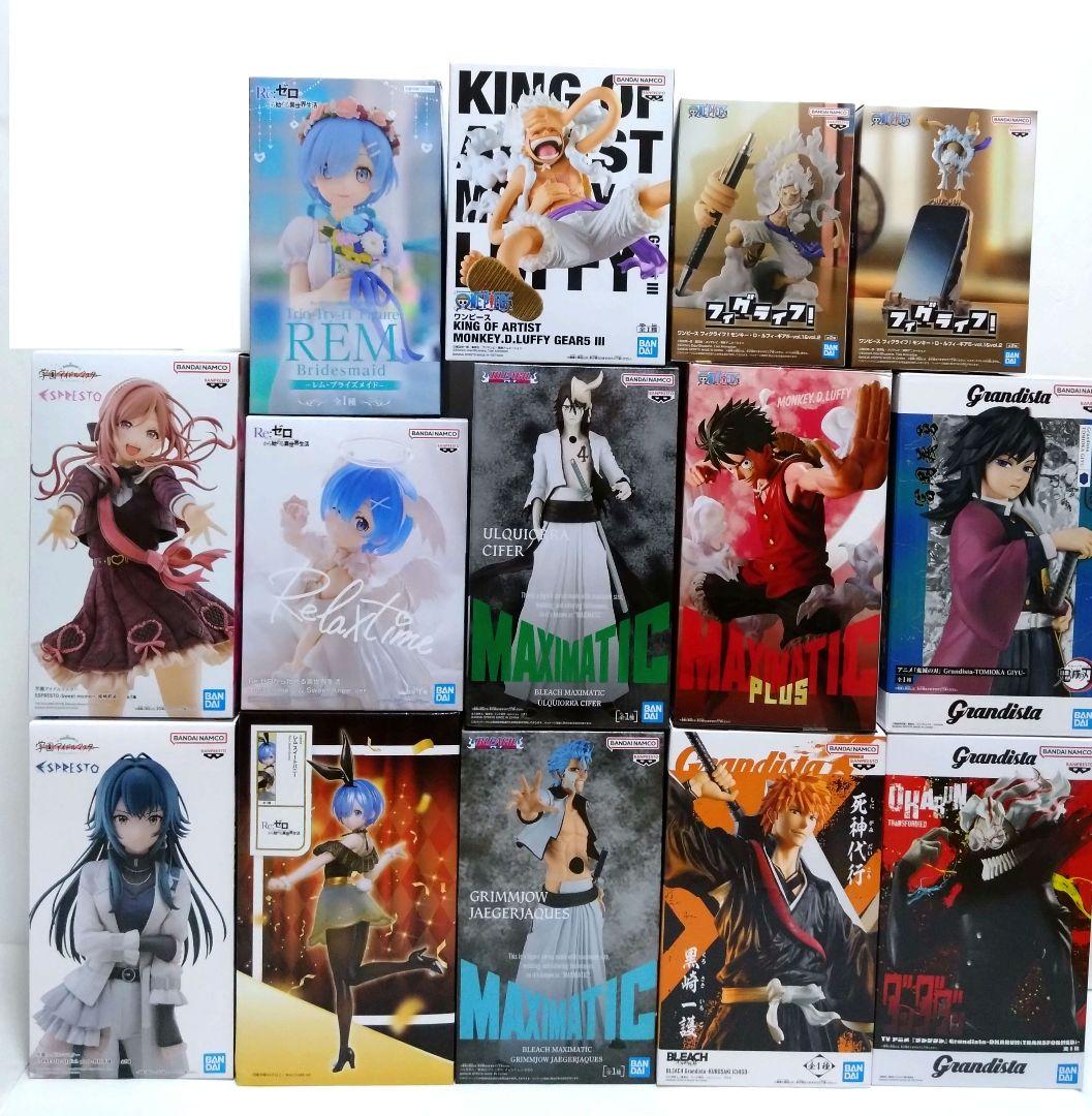 新景品含【BLEACH３種／ワンピース４種／冨岡義勇／オカルン／学マス／レム】
