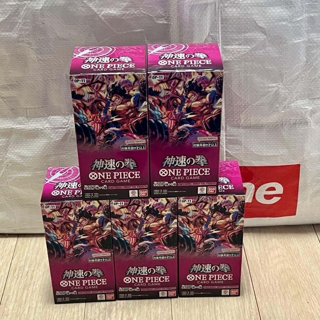 ONE PIECEカードゲーム 神速の拳　5BOX 新品　未開封品