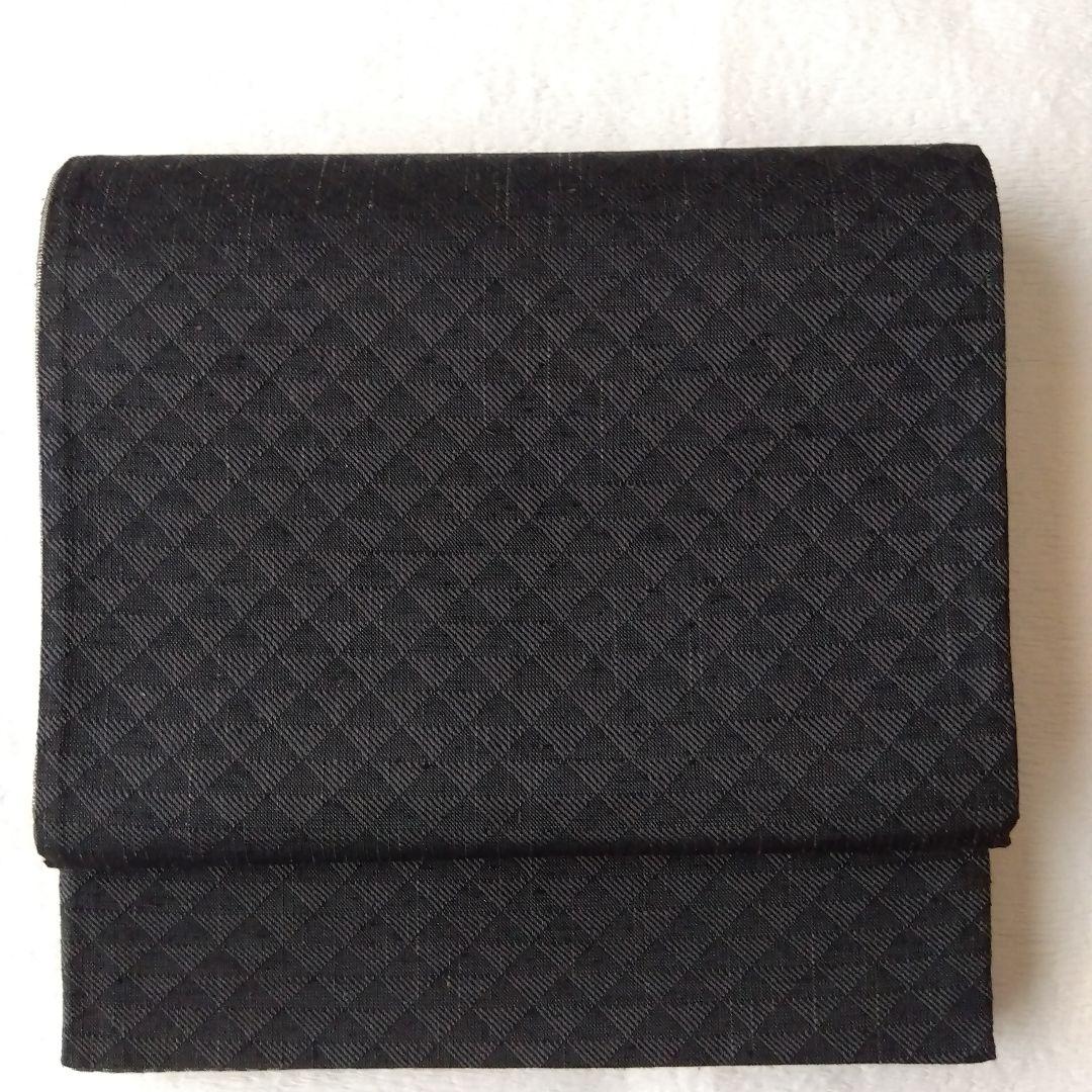 【おまとめ】袋昼夜帯 桜格子パールホワイト 源氏香墨色