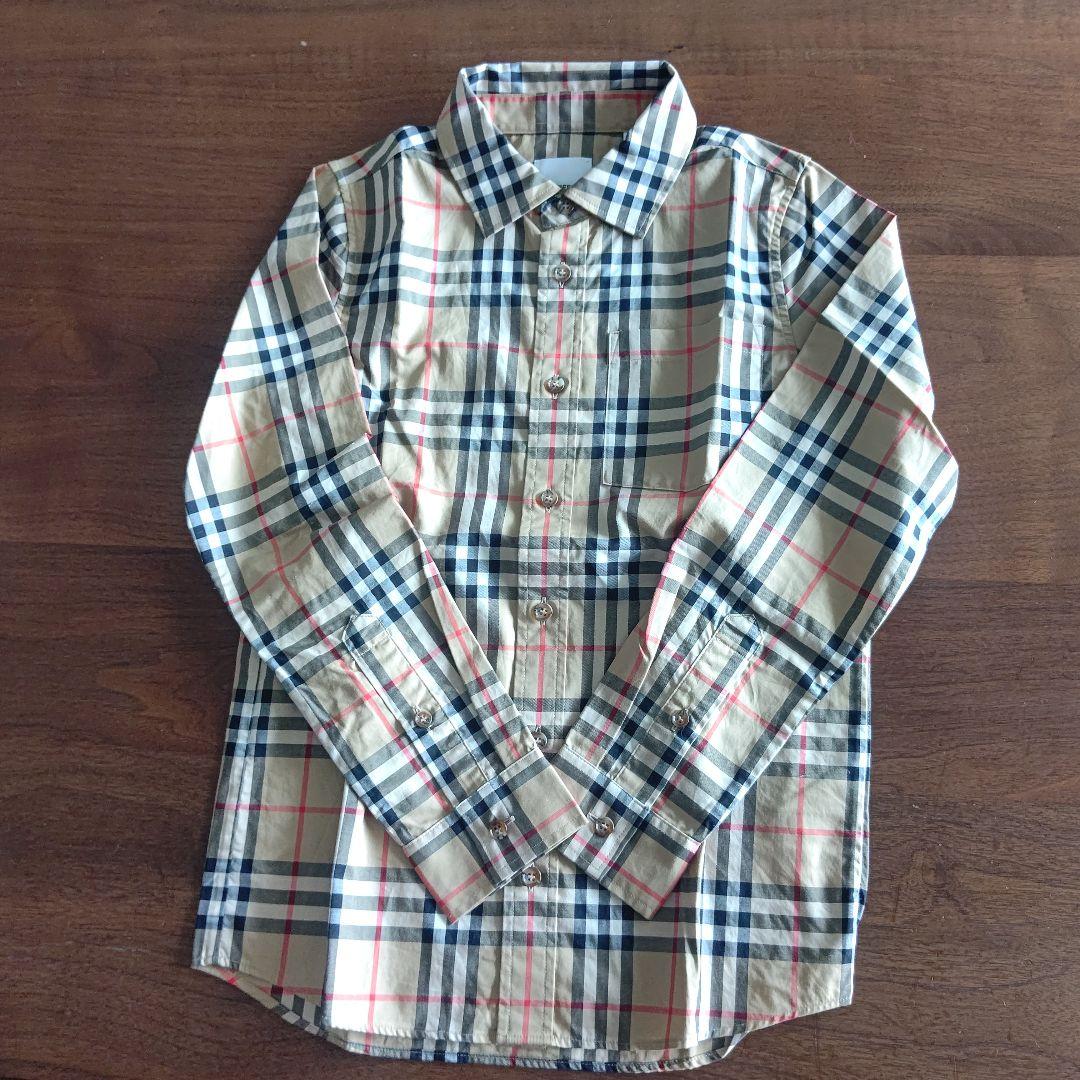 Burberry チェック柄 長袖シャツ 140cm