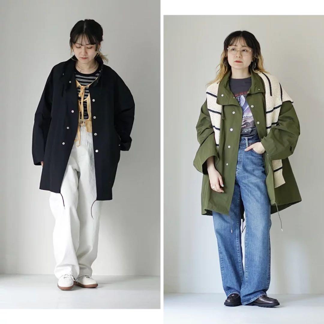 2025SS THE SHINZONE ライトモッズコート 黒　サイズ36