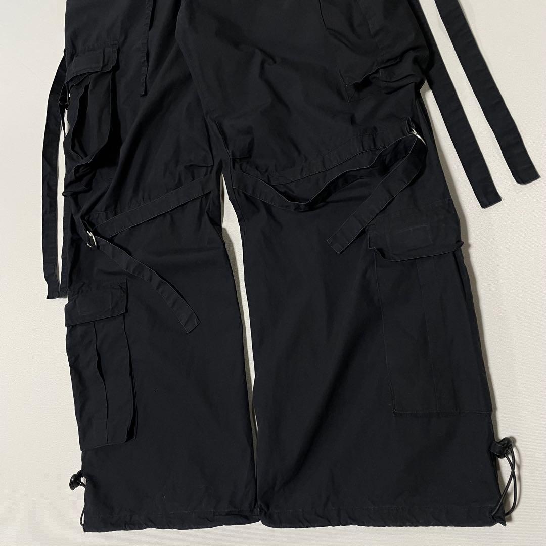 00s y2k パラシュート テクノ ボンテージ カーゴパンツ マルチポケット