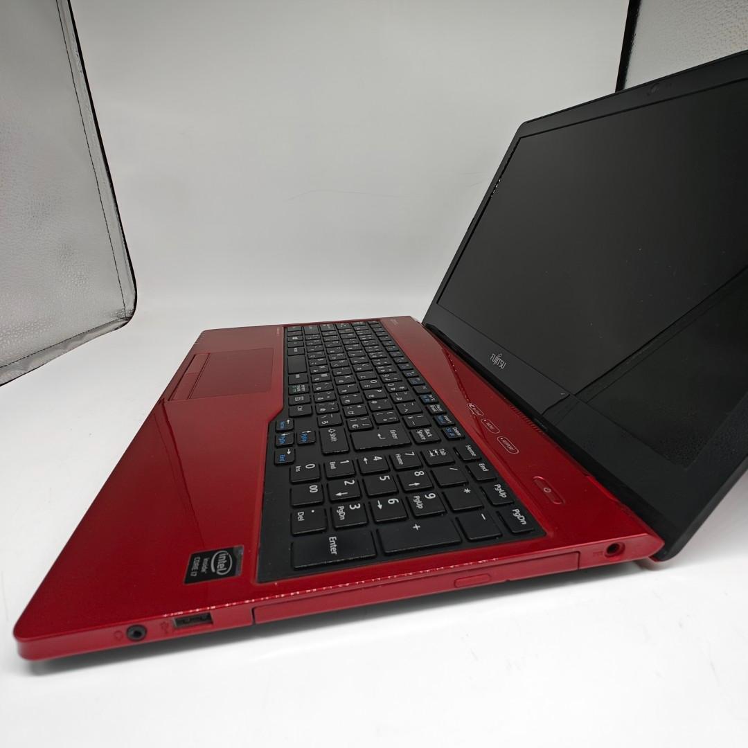 【富士通】AH53 高速i7 SSD512GB 16GB レッド ノートPC
