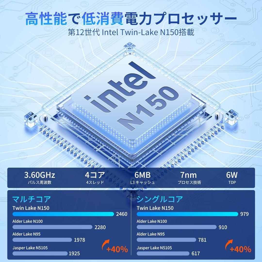 ⭐️新品⭐️ 【ミニpc N150 2025年初登場】ACEMAGIC ミニPC
