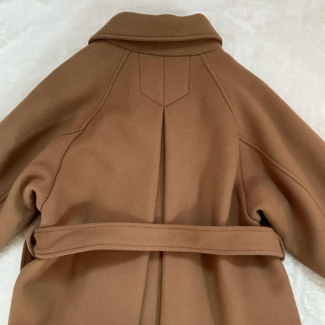 【希少】foufou フーフー ウール ステンカラーコート キャメル ベルト付き