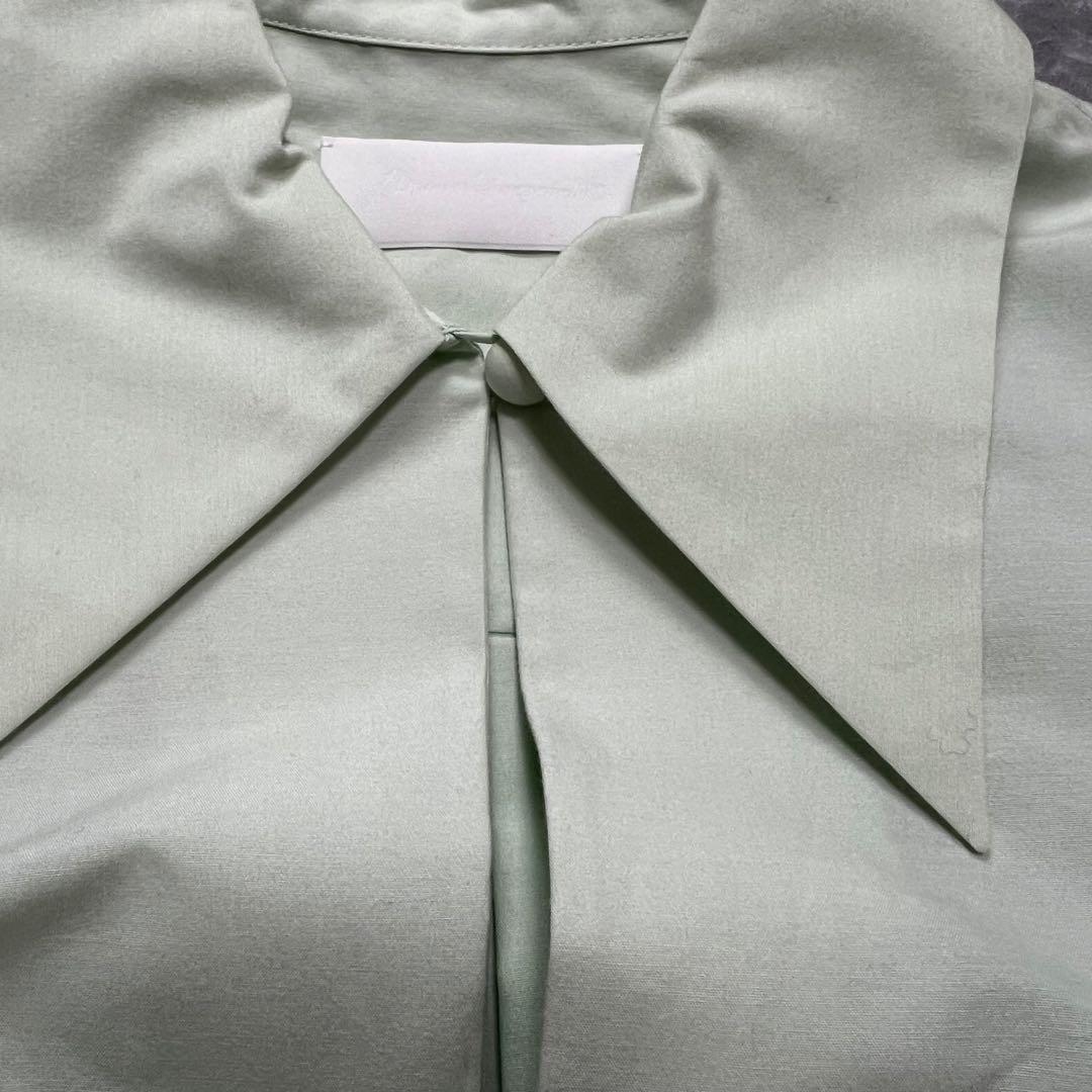 【試着のみ】近年品　マメクロゴウチ　ワンピース　ドレス　23SS マキシ丈　S