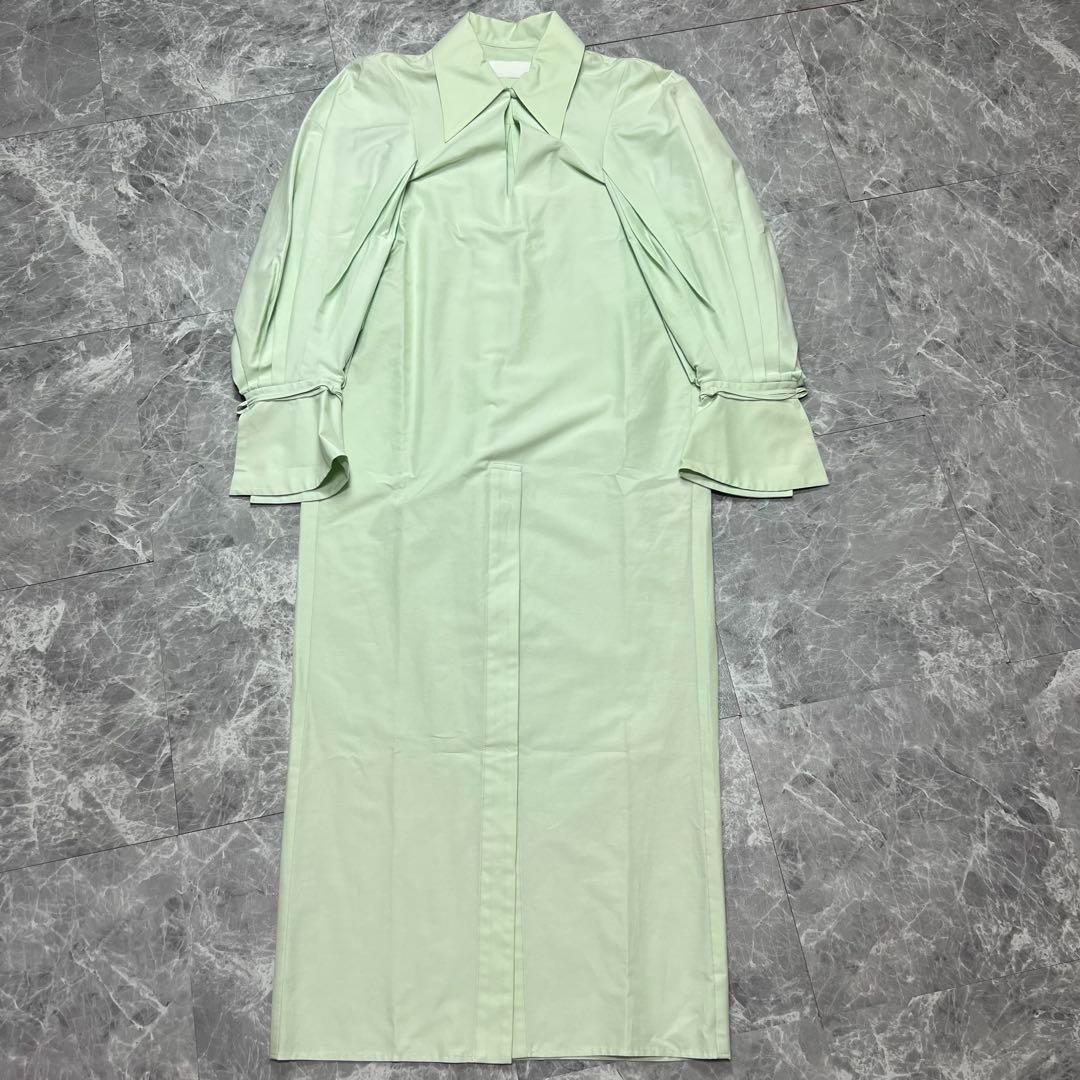 【試着のみ】近年品　マメクロゴウチ　ワンピース　ドレス　23SS マキシ丈　S