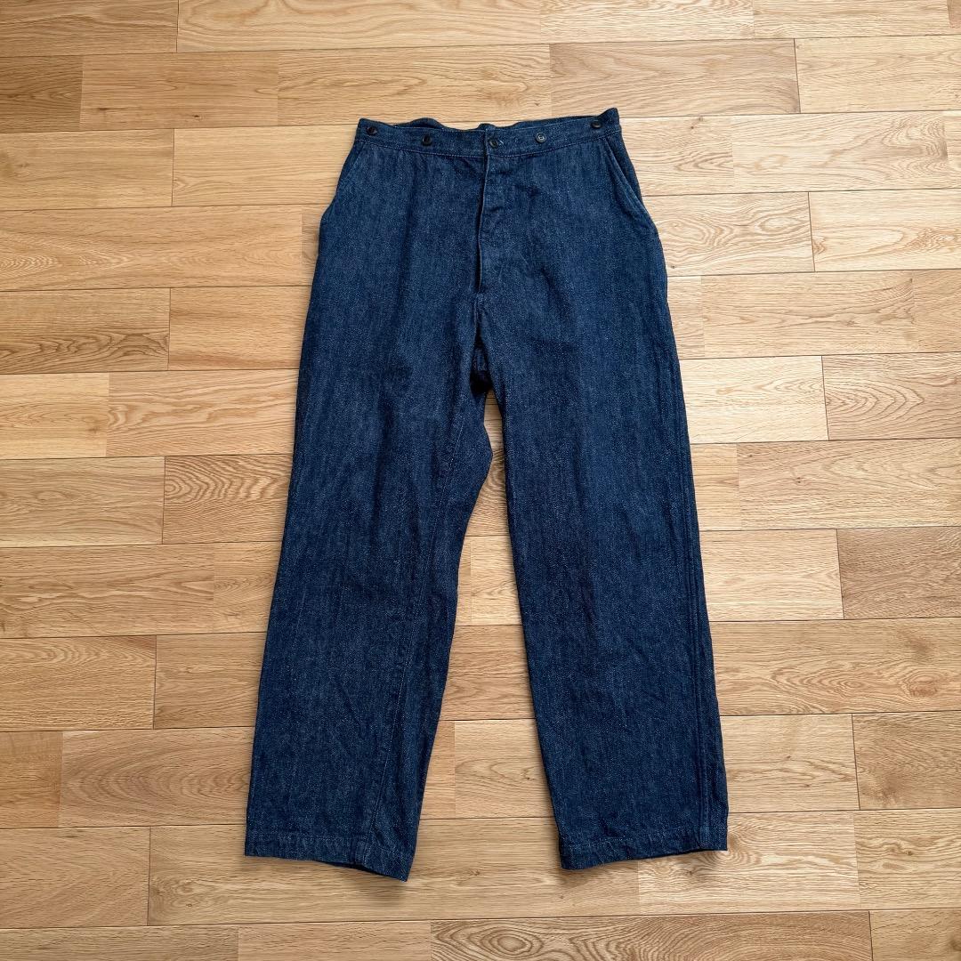 COMOLI コモリ U03-03012 デニムオーバーパンツ 1 インディゴ