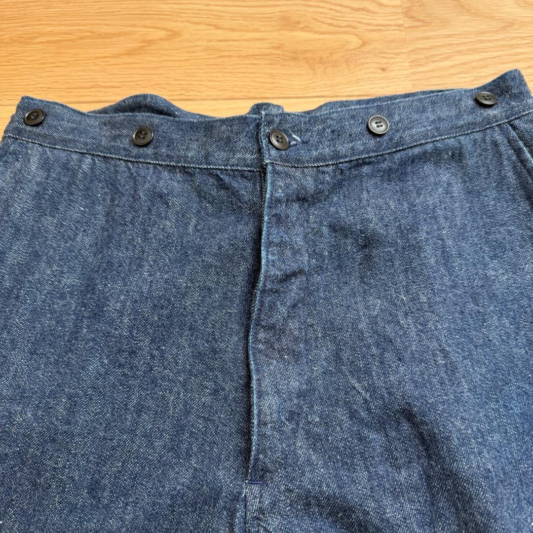 COMOLI コモリ U03-03012 デニムオーバーパンツ 1 インディゴ