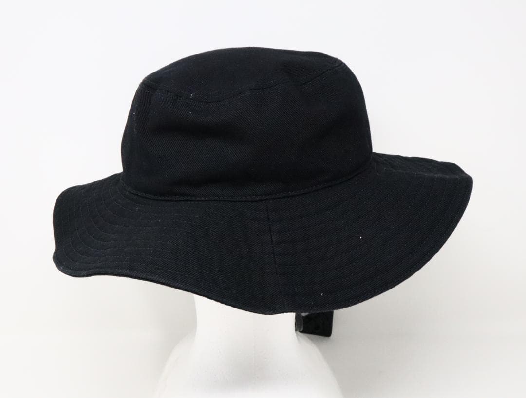 プラダ 2HC250 トライアングルロゴ ハット XL コットン ブラック