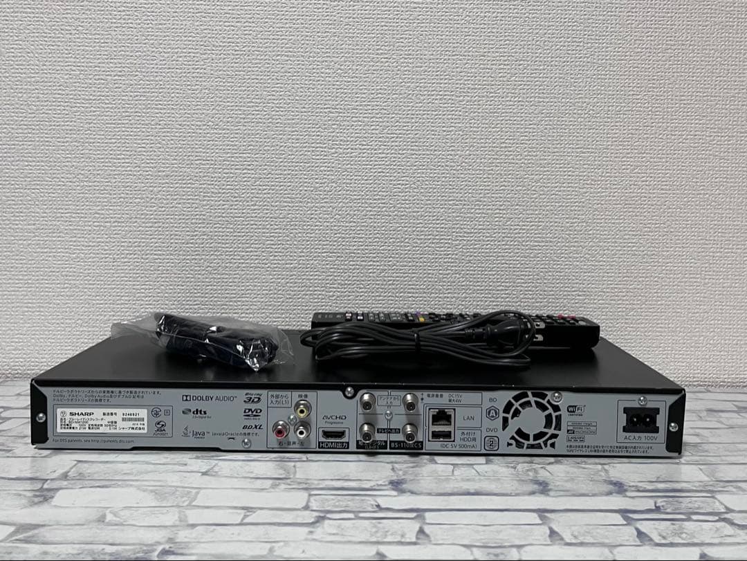4K 1TB 2番組録画　シャープ　ブルーレイレコーダー　BD-NW1200