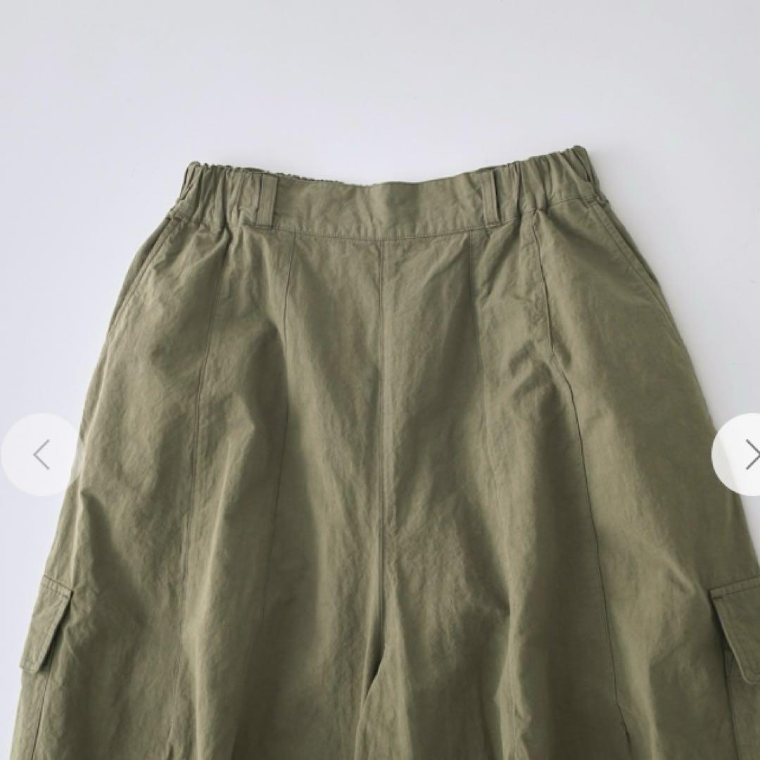 ネストローブ　コットンリネンウェザーバレルパンツ