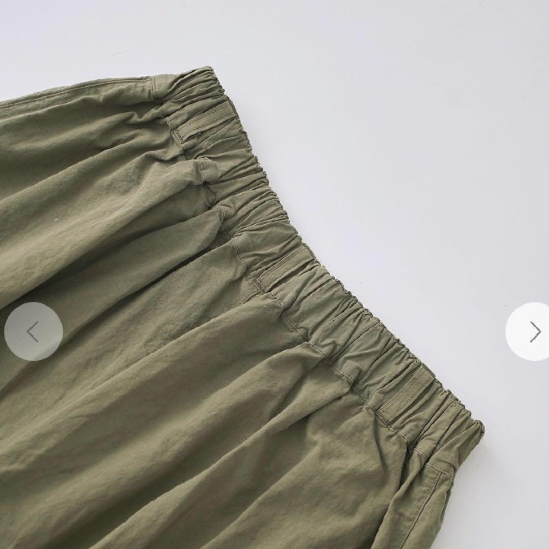 ネストローブ　コットンリネンウェザーバレルパンツ