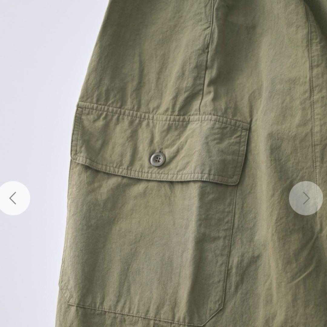 ネストローブ　コットンリネンウェザーバレルパンツ