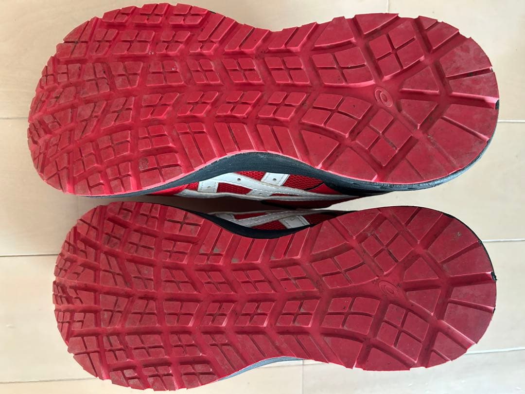 【phanluyen】ASICS BOAシステム レッド安全靴24.5cm