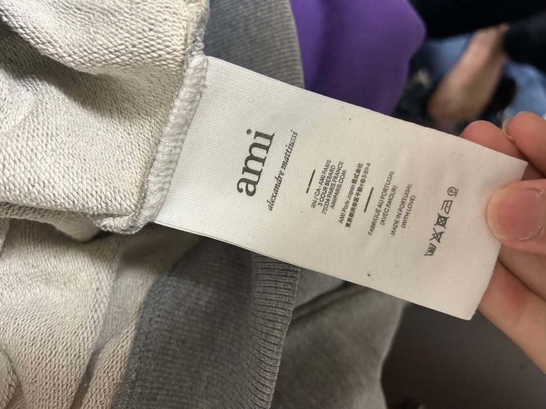 Ami Paris スウェット　トレーナー　グレー　M