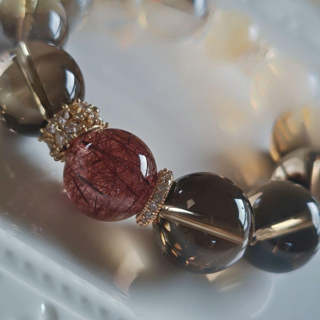 専用です♡非加熱ナチュラルスモーキーシトリン　極上レッドルチル極上ゴールドルチル