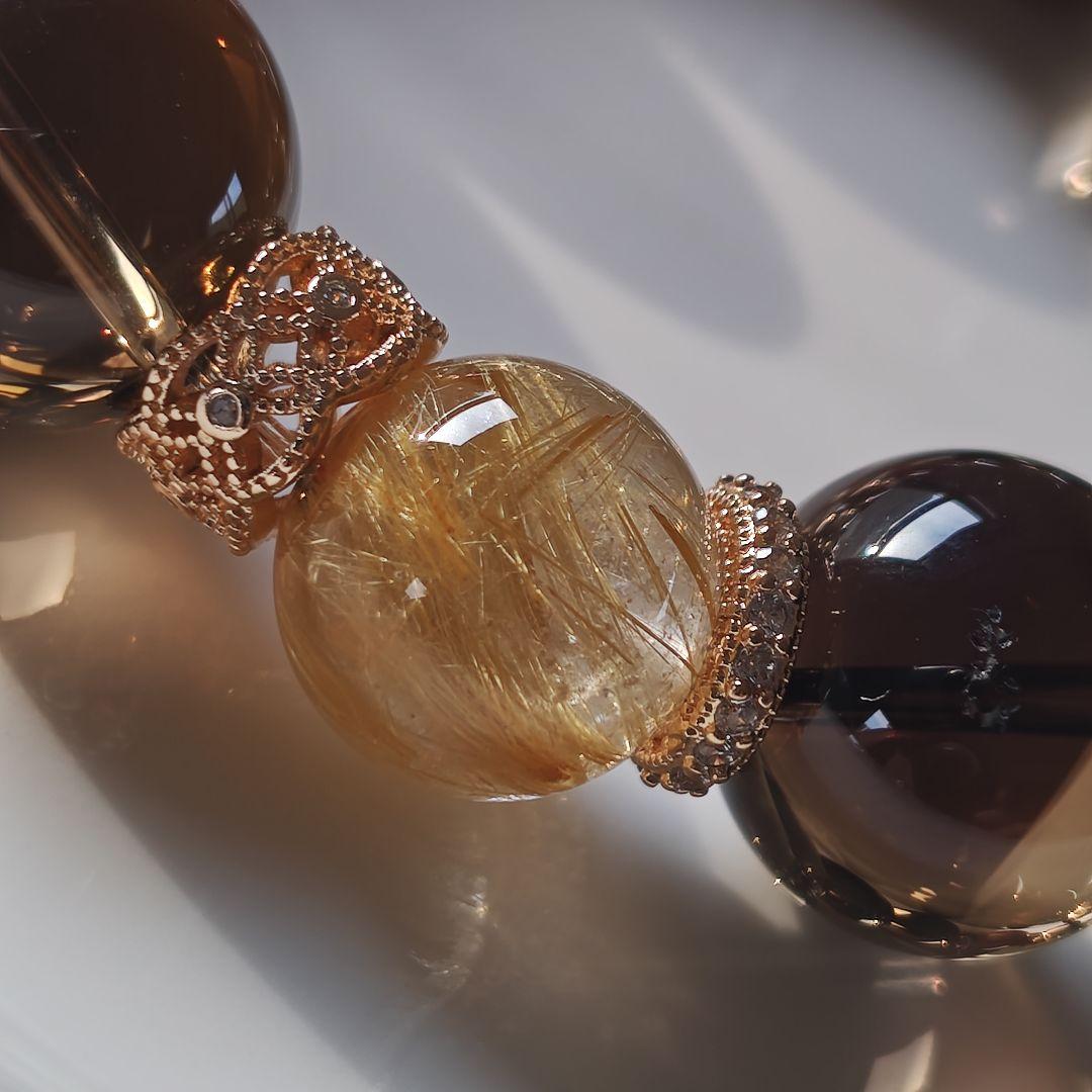 専用です♡非加熱ナチュラルスモーキーシトリン　極上レッドルチル極上ゴールドルチル