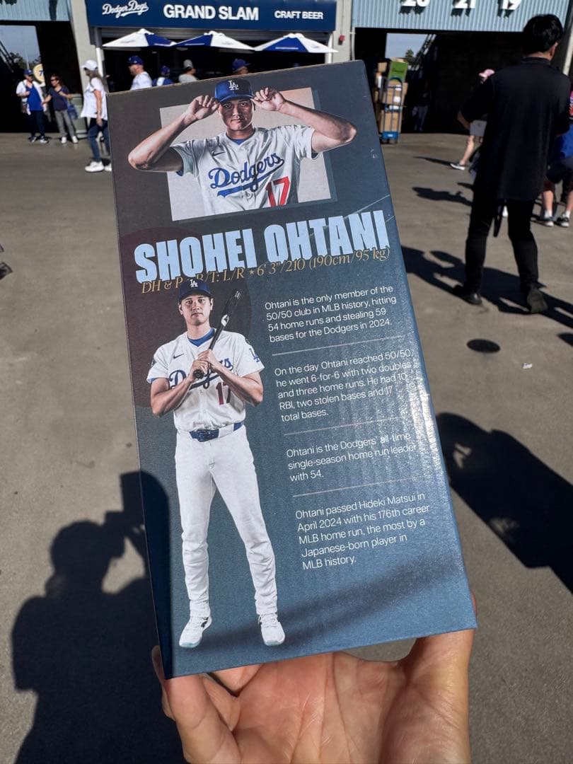 大谷翔平　50/50 バブルヘッド　来場者限定　スタジアム配布　冊子付