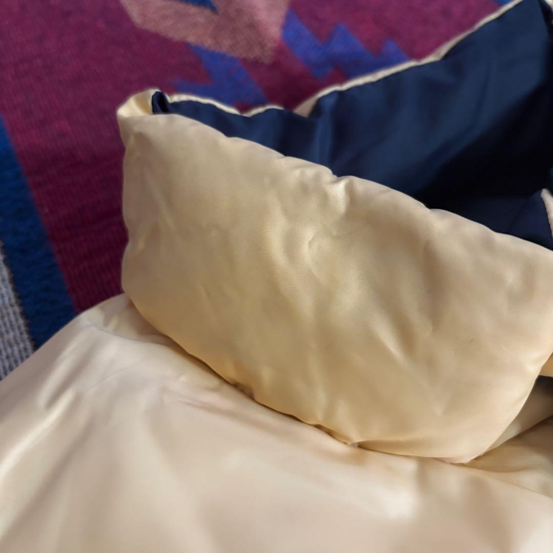 ポロラルフローレン リバーシブルダウンベスト ネイビー×イエロー Lサイズ