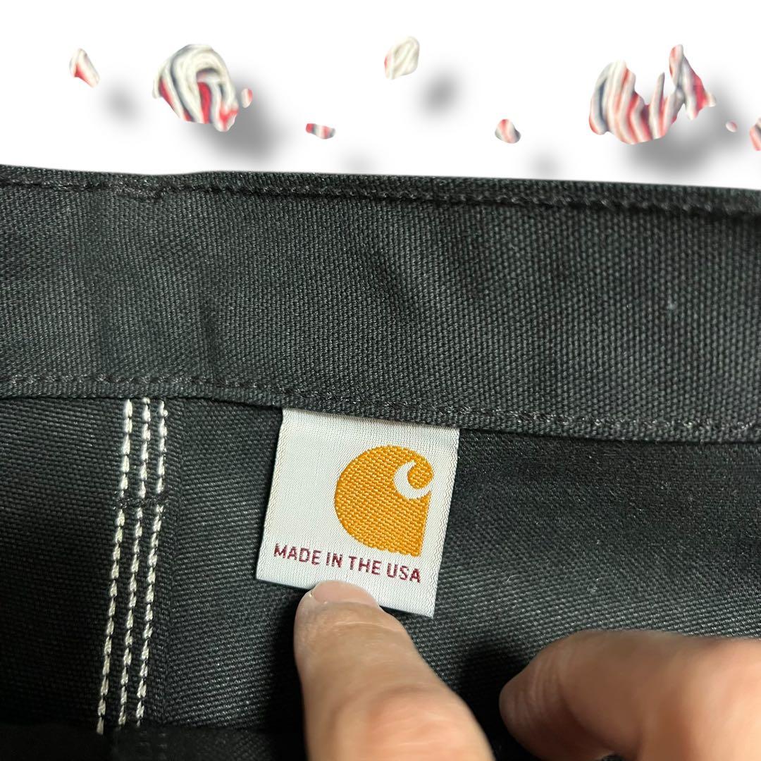 USA製carhartt デッドストック黒カーハート ダブルニーペインターパンツ
